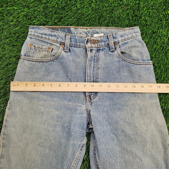 Vintage LEVIS 550 High-Waist Baggy Jeans Womens 4/5 28x31 USA Made - Picture 10 of 16